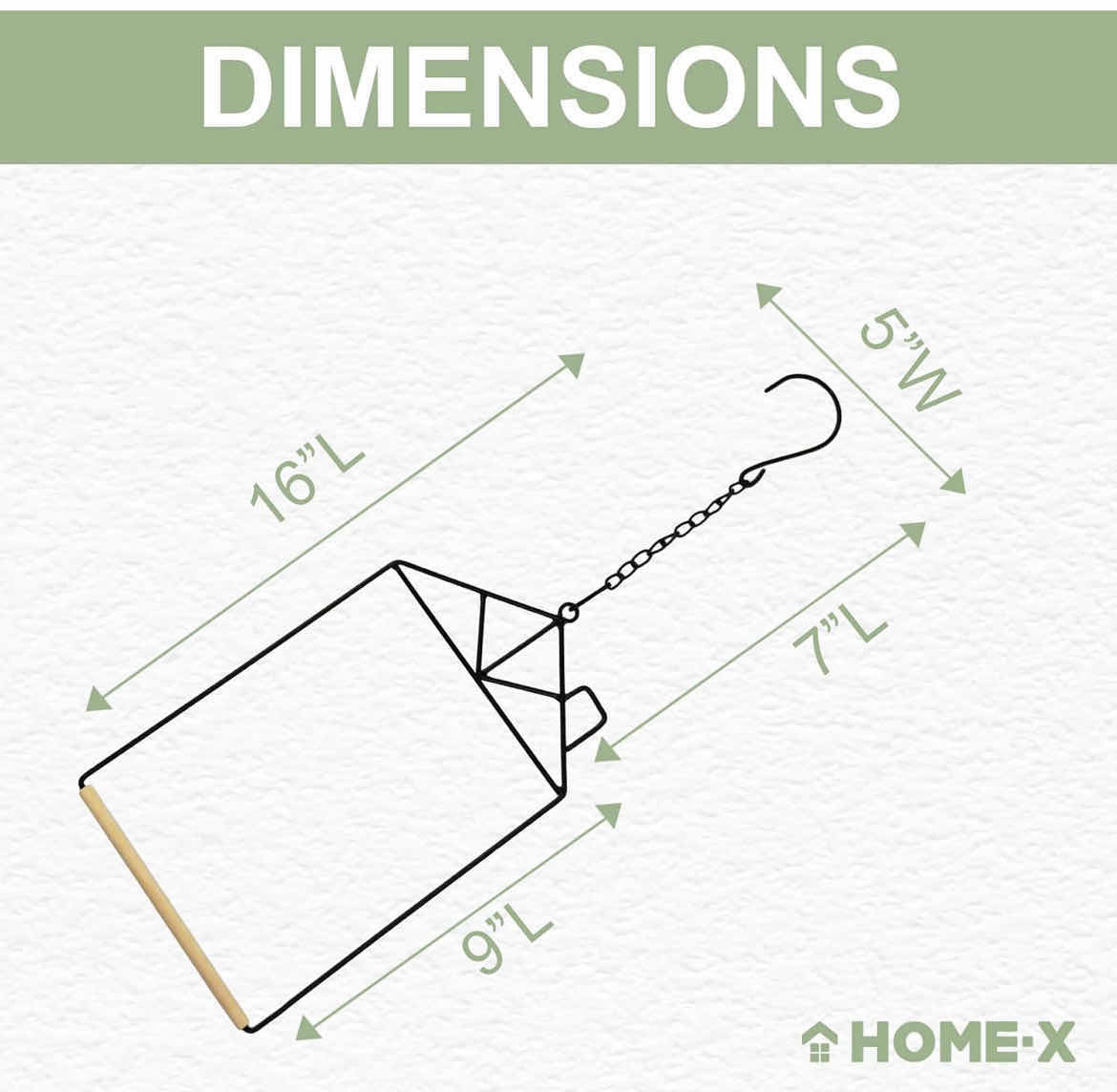HOME-X Hummingbird Swing with Hanger
