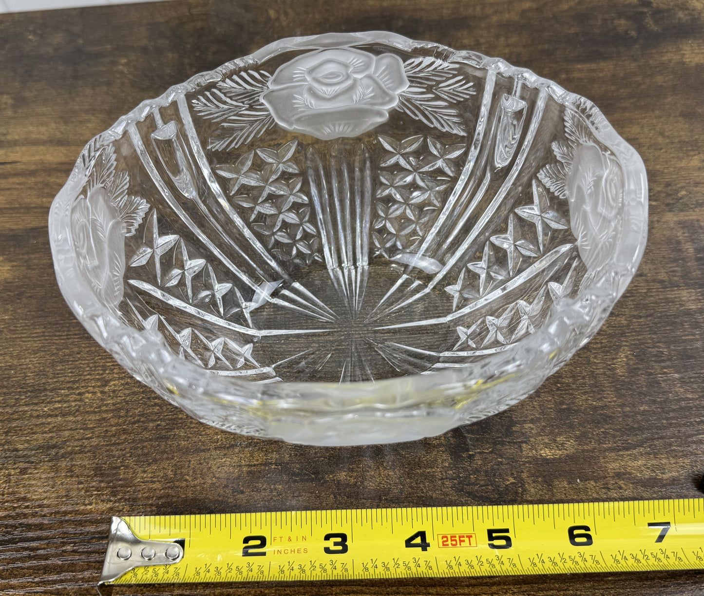 Vintage Anna Hutte German Crystal Bowl