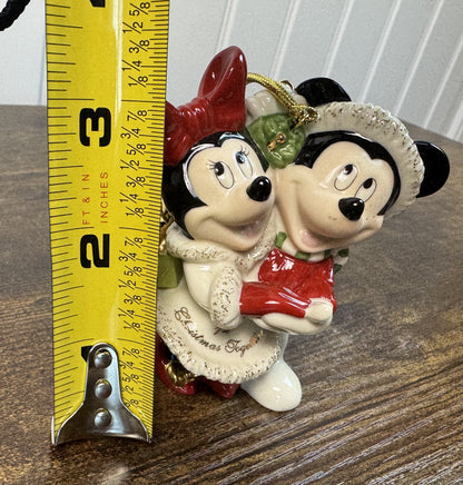 2007 Micky and Minnie "1st Christmas Together" Christmas Ornament - Lenox Fine China
