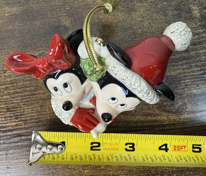 2007 Micky and Minnie "1st Christmas Together" Christmas Ornament - Lenox Fine China