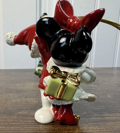2007 Micky and Minnie "1st Christmas Together" Christmas Ornament - Lenox Fine China