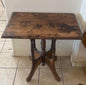ANTIQUE TABLE 28 IN x 20 IN X H 27.5 IN