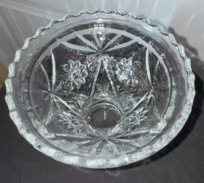 Vintage Anchor Hocking "Star of David" Glass Bowl – EAPC 1950s-60s