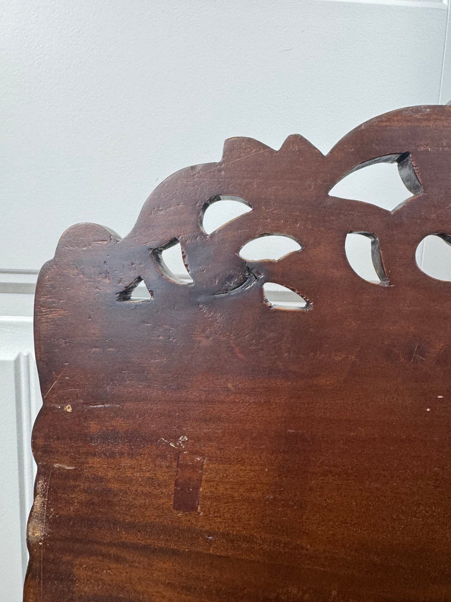 Antique Chippendale Style Wood Spice Rack