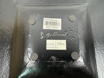 Bird In Motion Plates by Jill Schultz McGannon