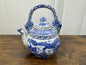 Cobalt and White Tea Pot with Lid