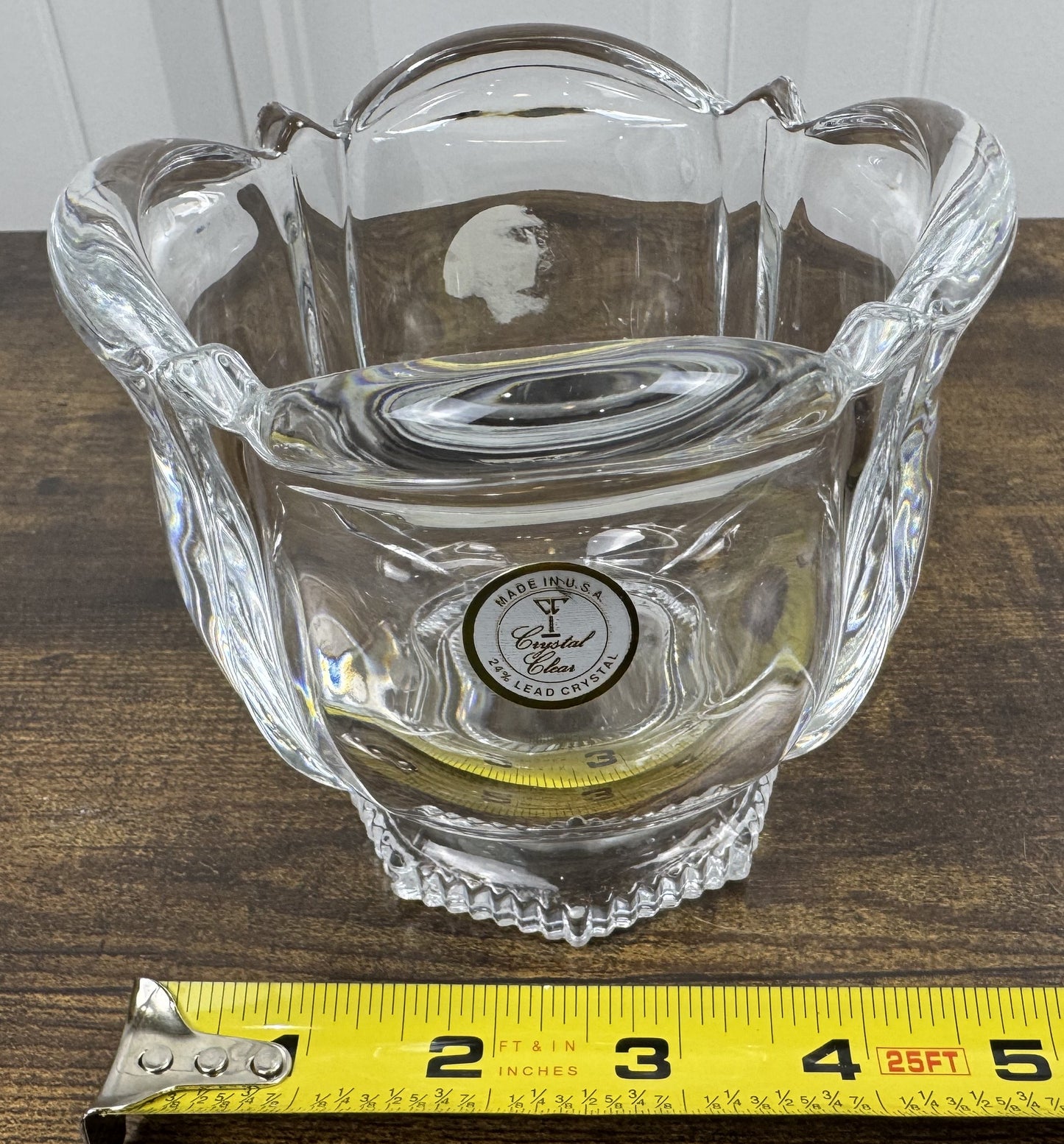 Crystal Club Collection Vintage Glass Bowl