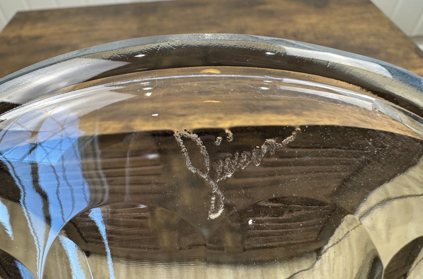 Waterford Cut Crystal Footed Trumpet/Flared Vase