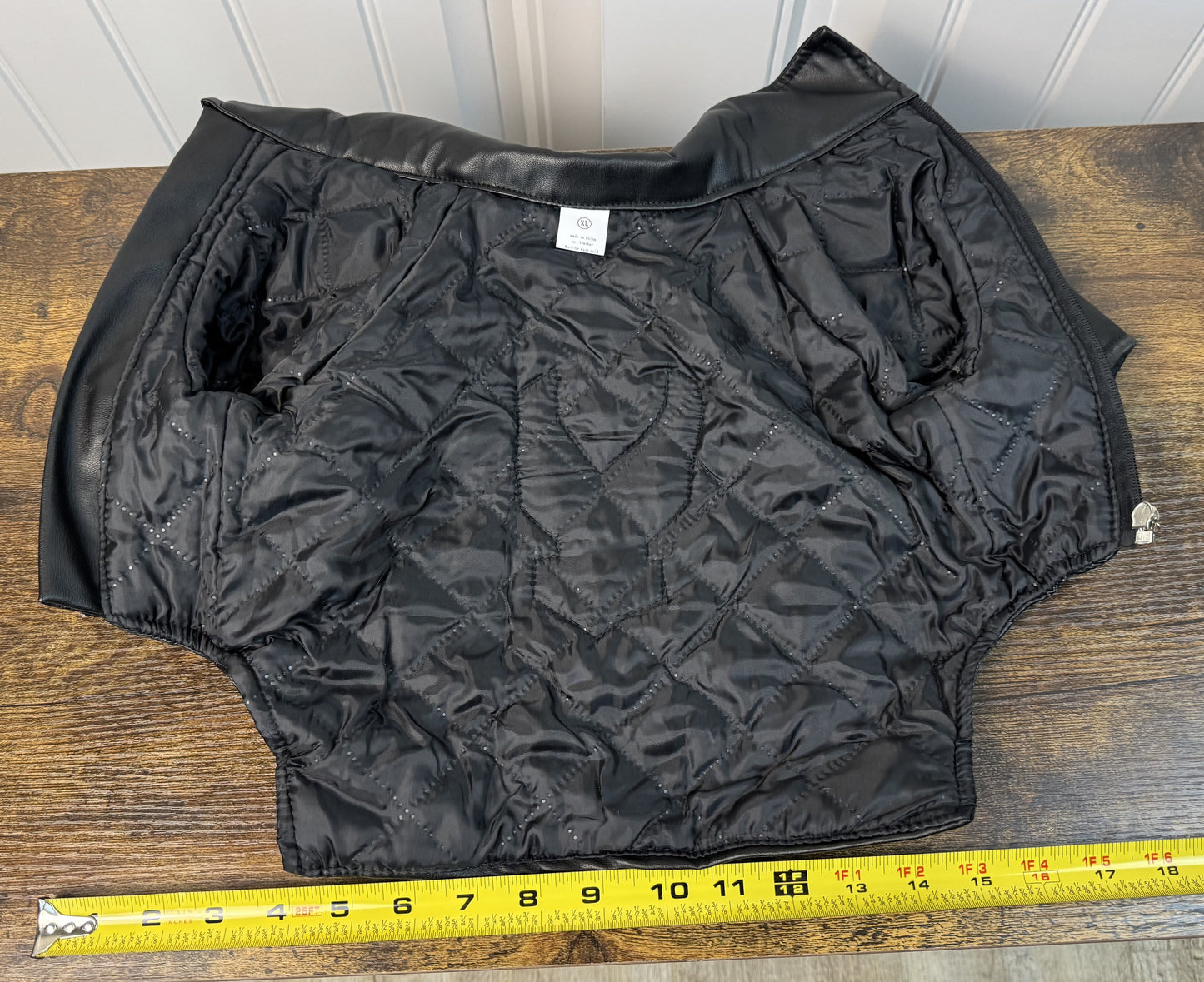 Dog Faux Leather Biker Jacket