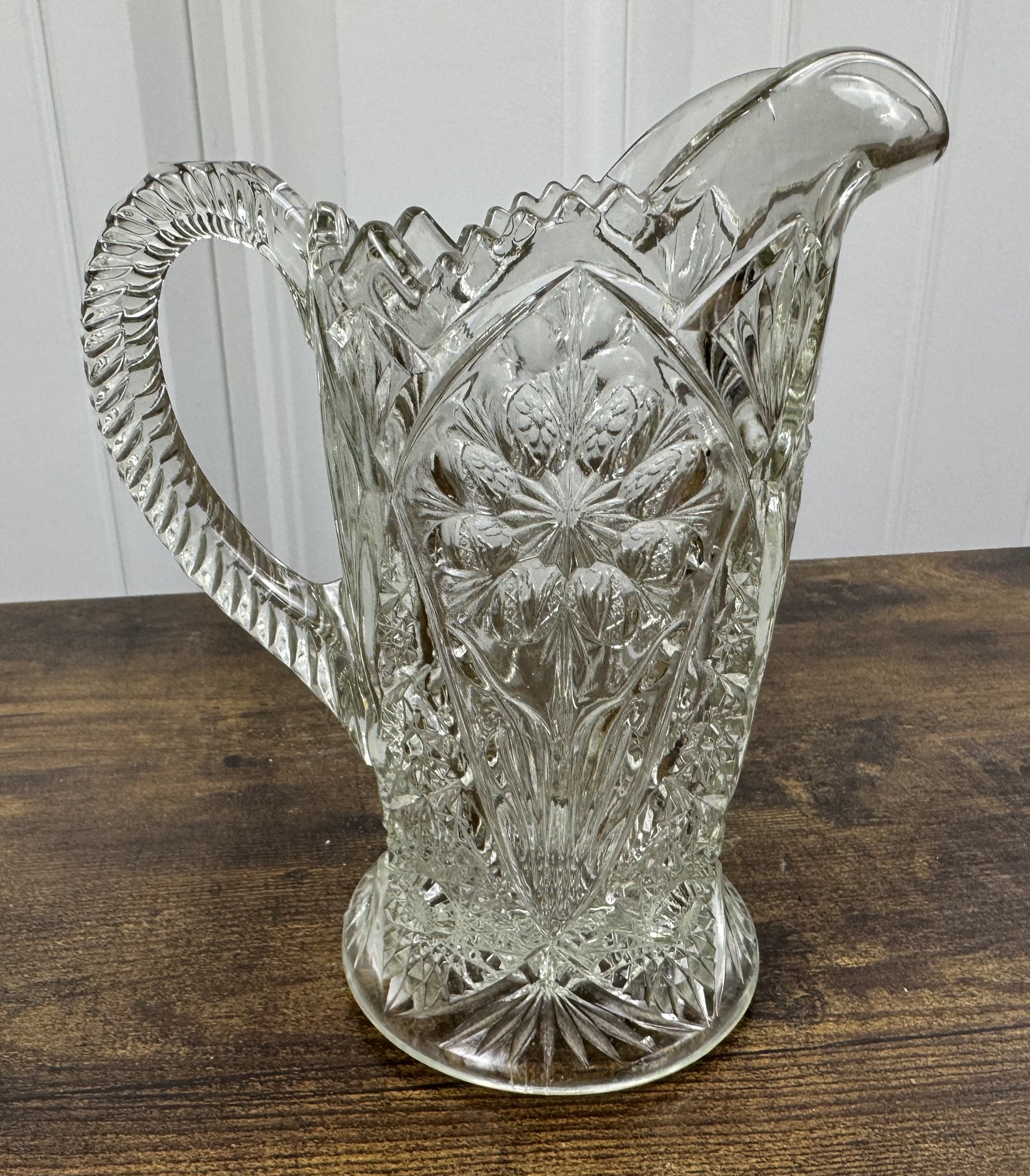Vintage Early American Pattern Glass Pitcher by Imperial Glass