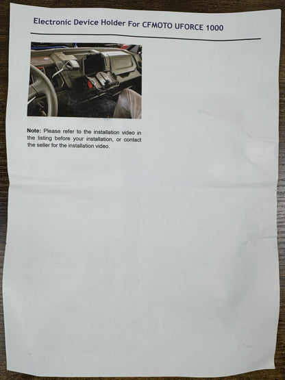 Electronic Device Holder for CFMOTO UFORCE 1000