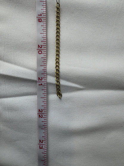 Handmade Vintage Red Glass Bead Necklace with Gold Leaf Accents