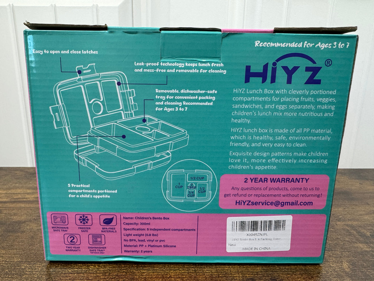 HiYZ Bento Box 5 Compartment Camping Bear