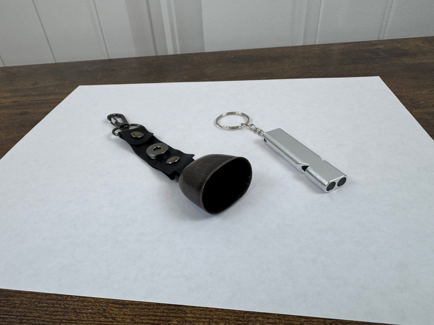 Hotop Bear Bell with Whistle Set (Black, Silver)