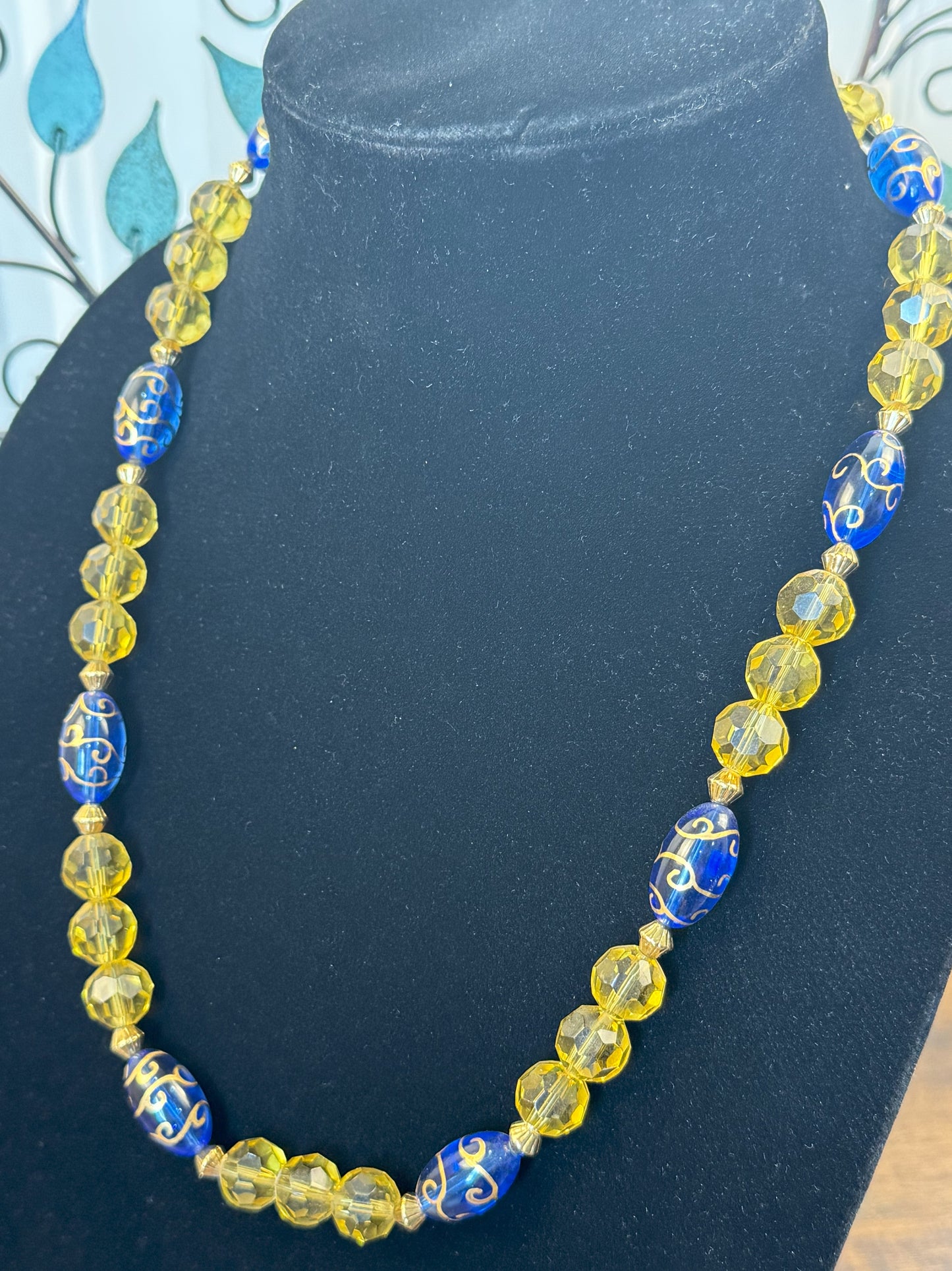 Vintage Handmade Glass Beaded Necklace