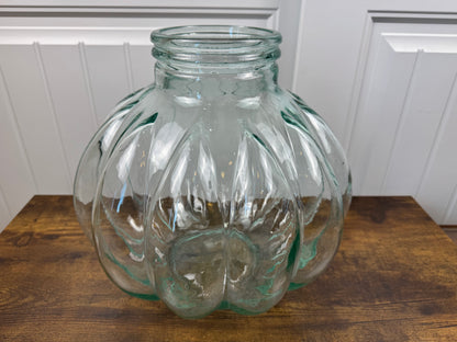Large Glass Pumpkin Jar
