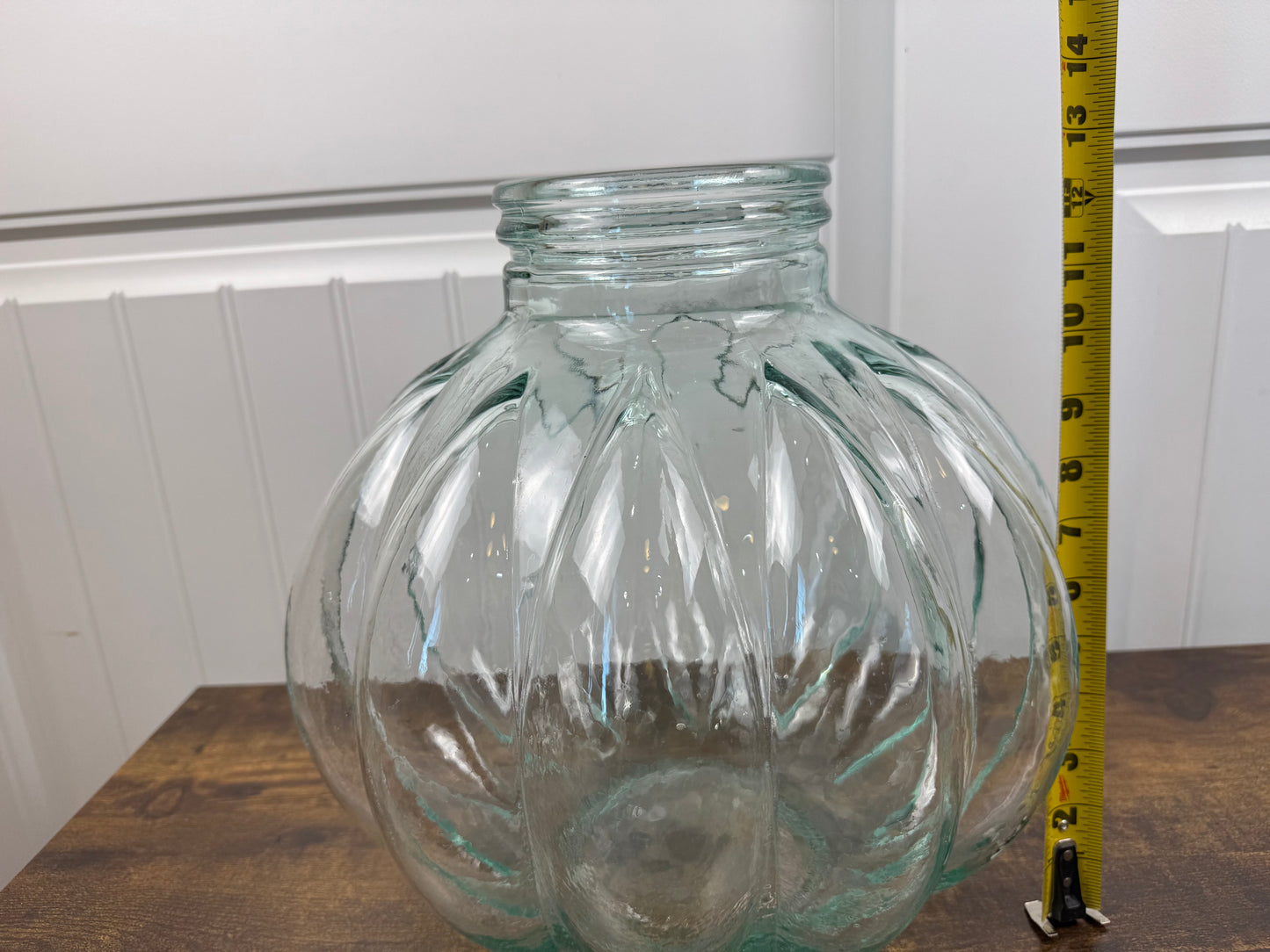 Large Glass Pumpkin Jar