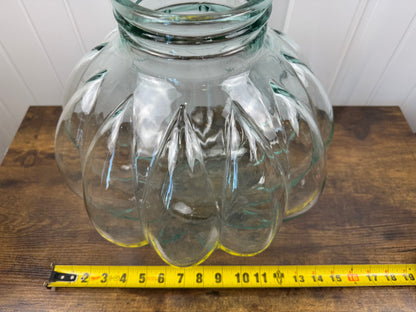 Large Glass Pumpkin Jar