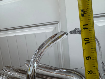 Large Vintage French Style Crystal Basket