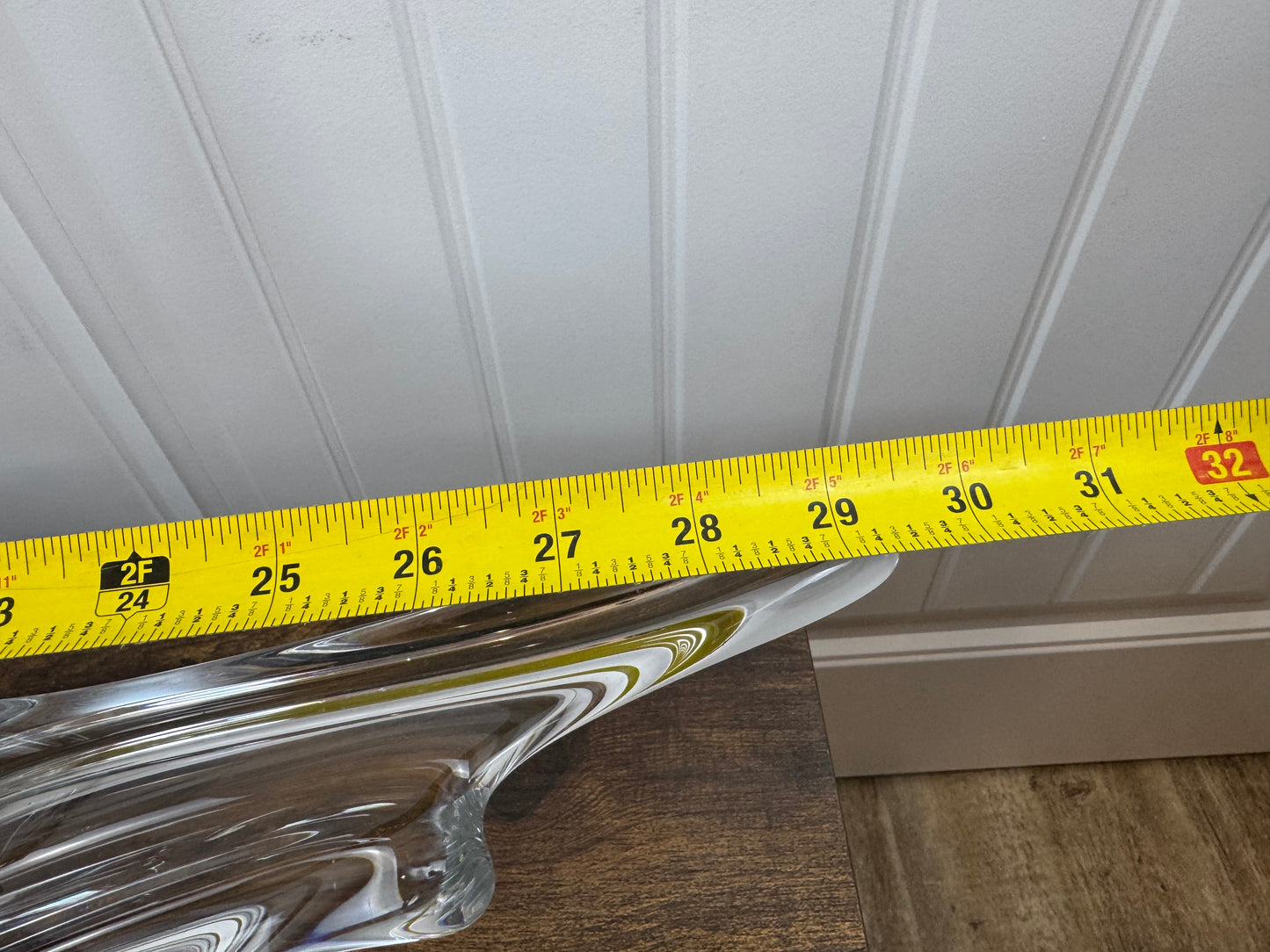 Large Vintage French Style Crystal Basket