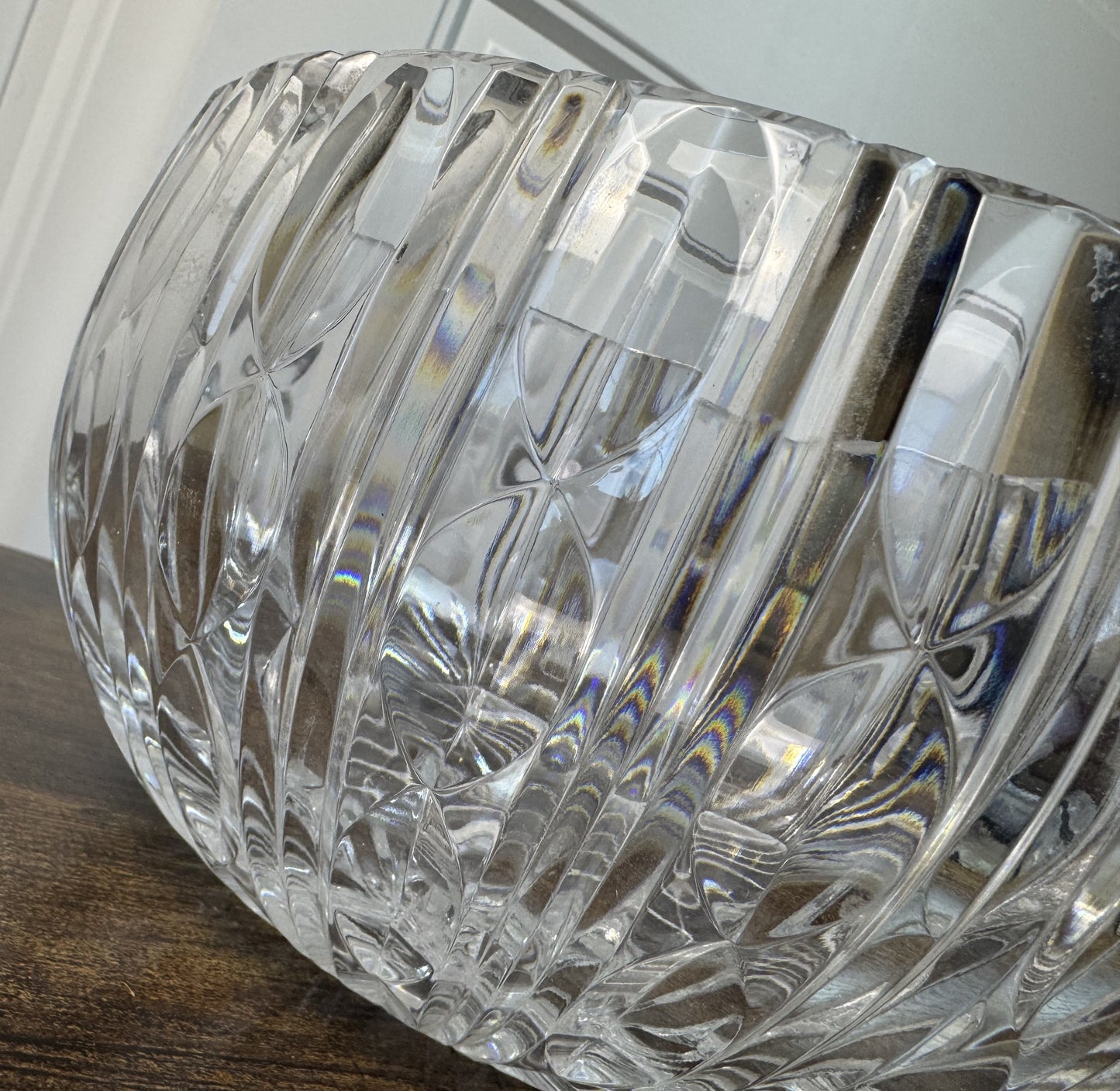 Laurie Gates Crystal Bowl – Heavy Cut Crystal Statement Piece