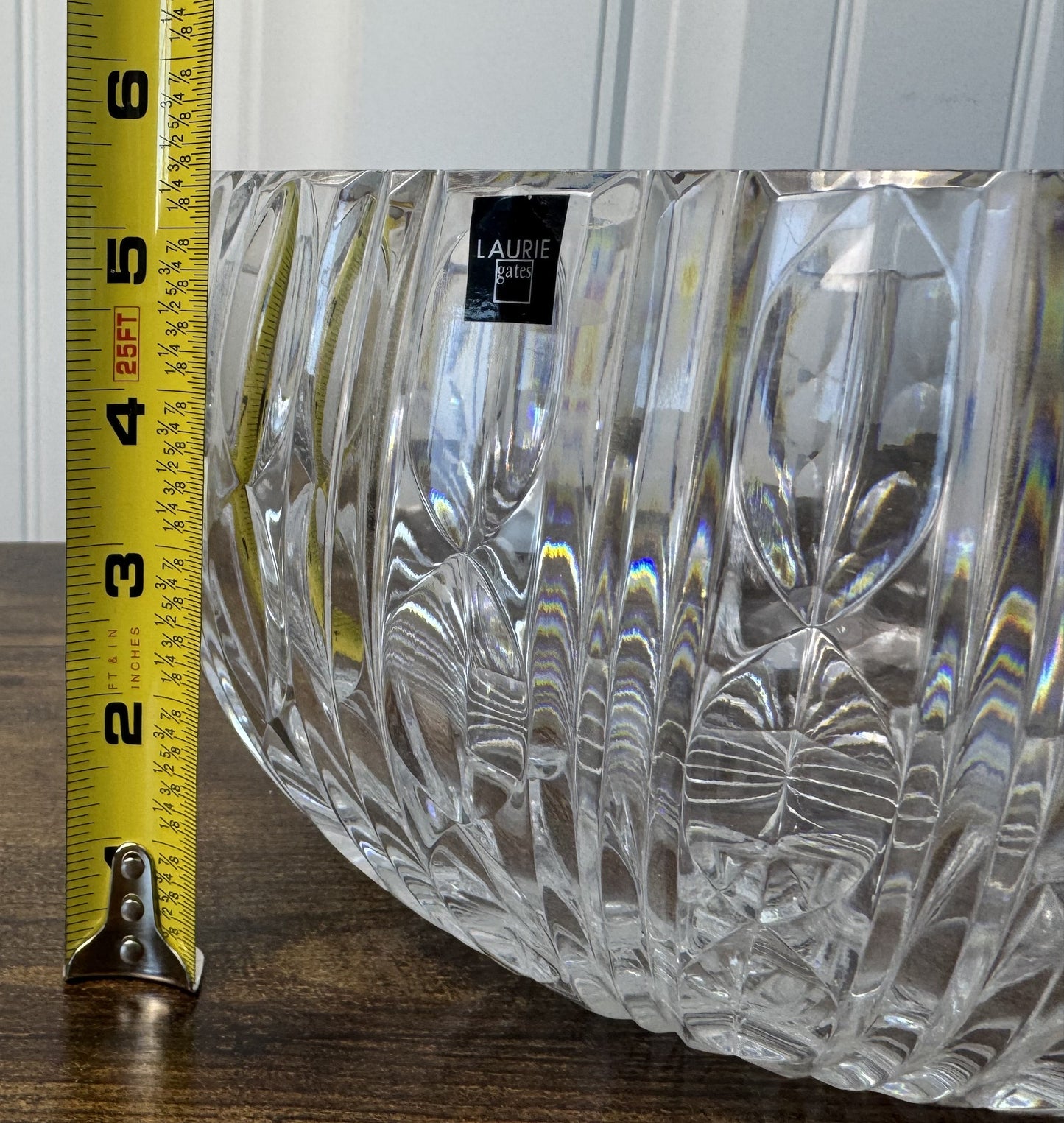 Laurie Gates Crystal Bowl – Heavy Cut Crystal Statement Piece