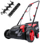 MZK 13-inch 12-Amp 2-in-1 Electric Dethatcher and Scarifier w/Removeable 8-Gallon Collection Bag