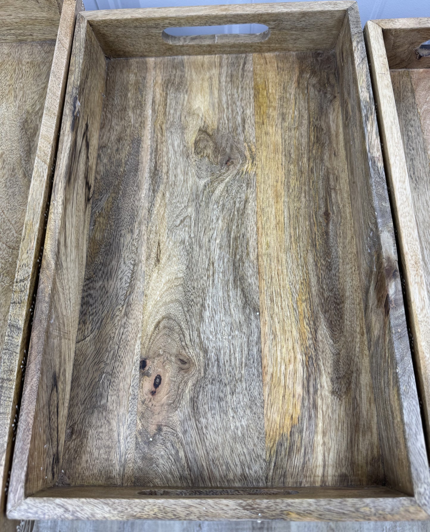 Mango Wood Serving Trays set of 3