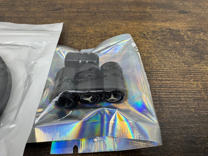 Mercedes Tire Caps (4) and Coasters (2)