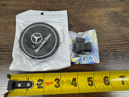 Mercedes Tire Caps (4) and Coasters (2)