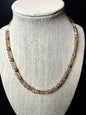 Mini Glass Beads Gold Facetted Necklace