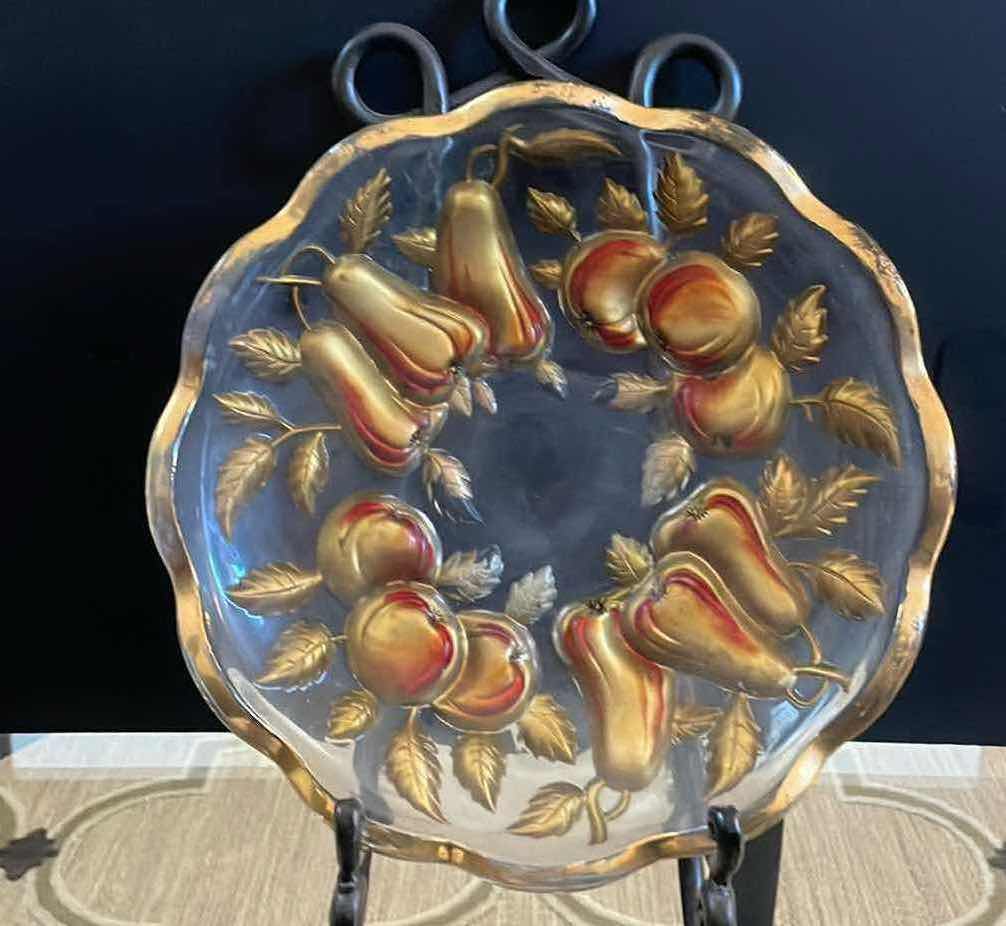 Vintage Northwood Goofus Glass Carnival Fruit Bowl