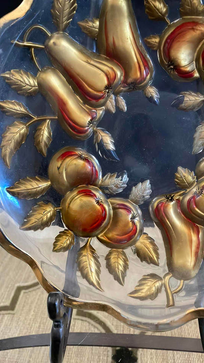 Vintage Northwood Goofus Glass Carnival Fruit Bowl