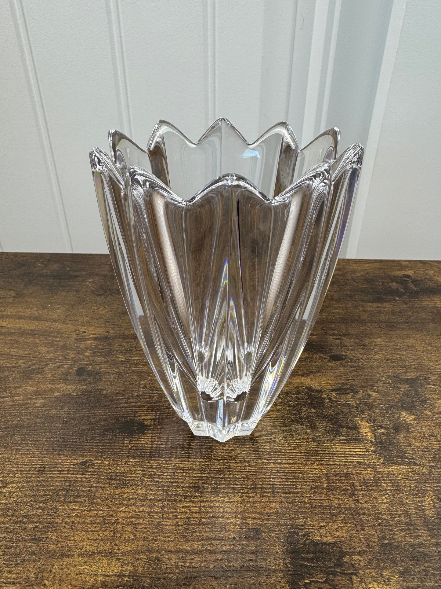 Orrefors Crystal Vase Fleur/Tulip Design by Jan Johansson