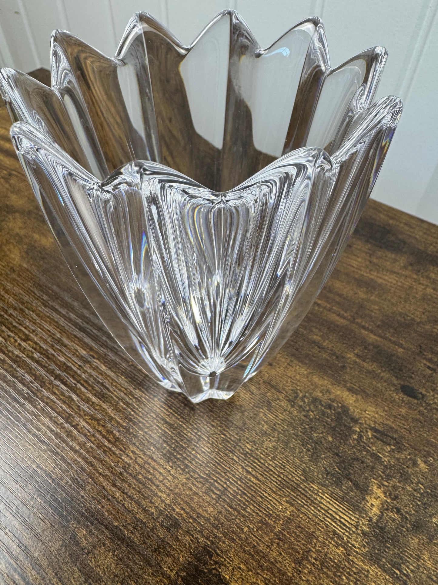Orrefors Crystal Vase Fleur/Tulip Design by Jan Johansson
