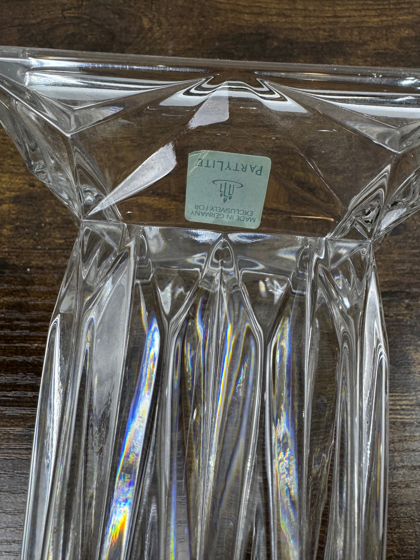 PartyLite Quad Prism Pedestal Candle Holder