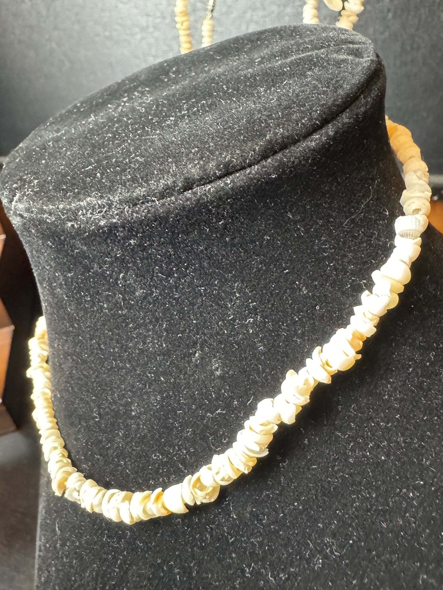 Handmade Vintage Puka Shell Necklace - small shells