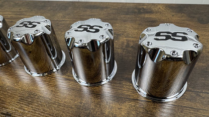 SS ATV/Golf Cart Center Wheel Caps set of 4