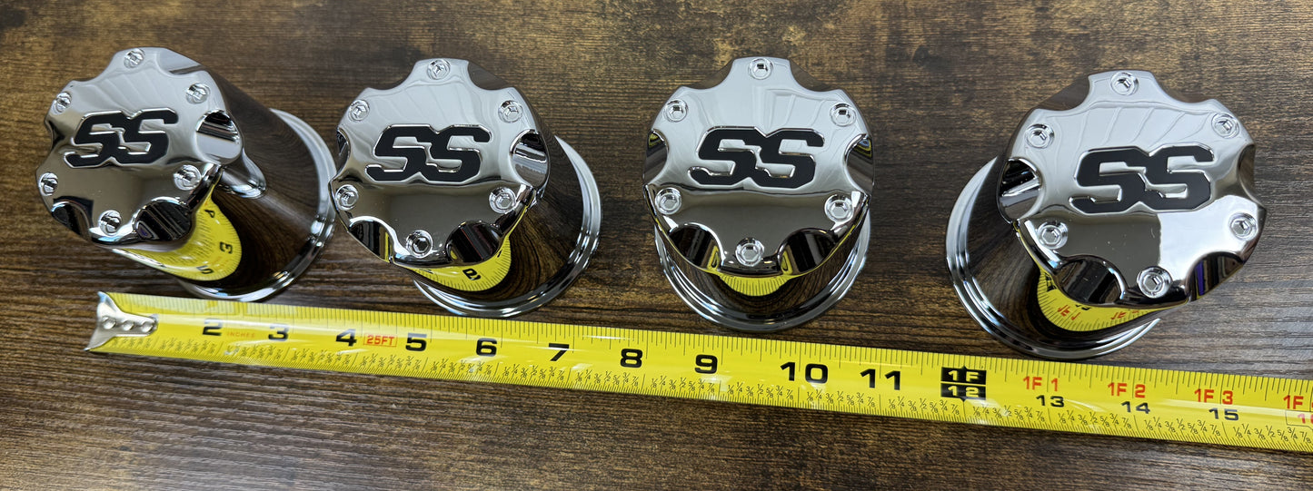 SS ATV/Golf Cart Center Wheel Caps set of 4