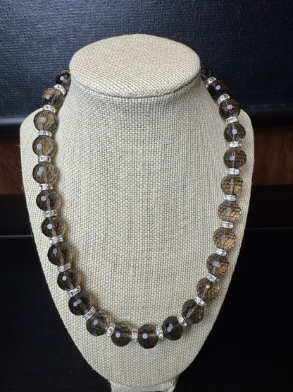 Vintage Smokey Quartz Necklace
