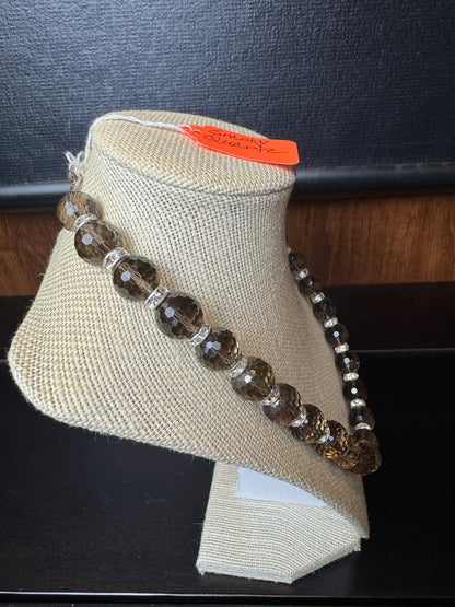 Vintage Smokey Quartz Necklace