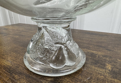 Teleflora Vintage Glass Footed Compote Bowl