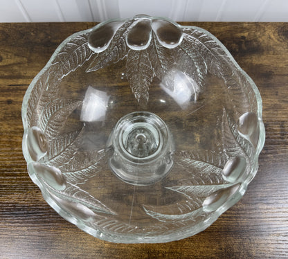 Teleflora Vintage Glass Footed Compote Bowl