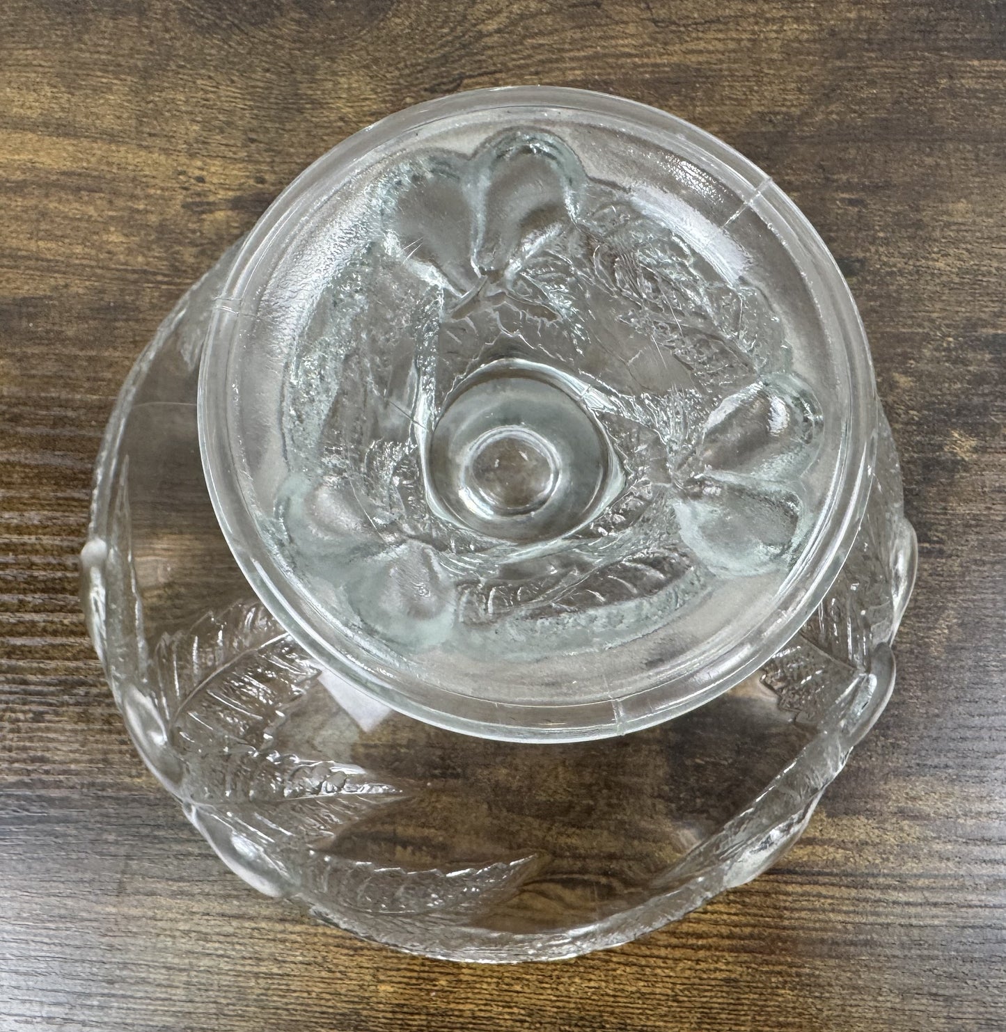 Teleflora Vintage Glass Footed Compote Bowl