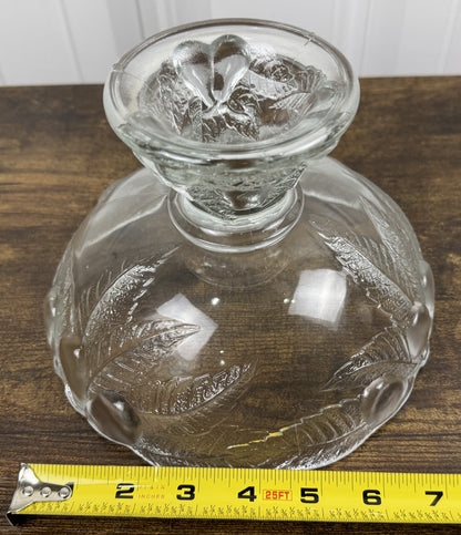 Teleflora Vintage Glass Footed Compote Bowl