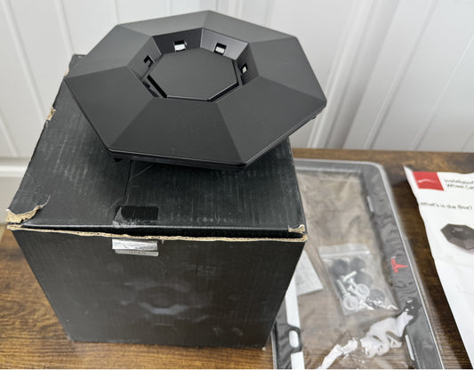 Tesla Cyber Truck Wheel Center Cap and License Plate Holder Set