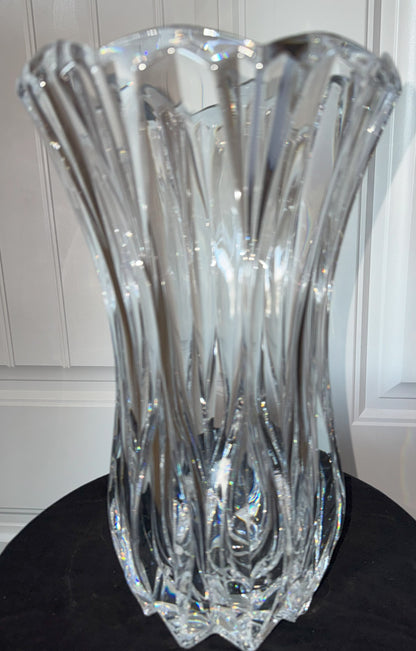 Vintage Cristal JG Durand “Calliope” Lead Crystal Vase – 13"