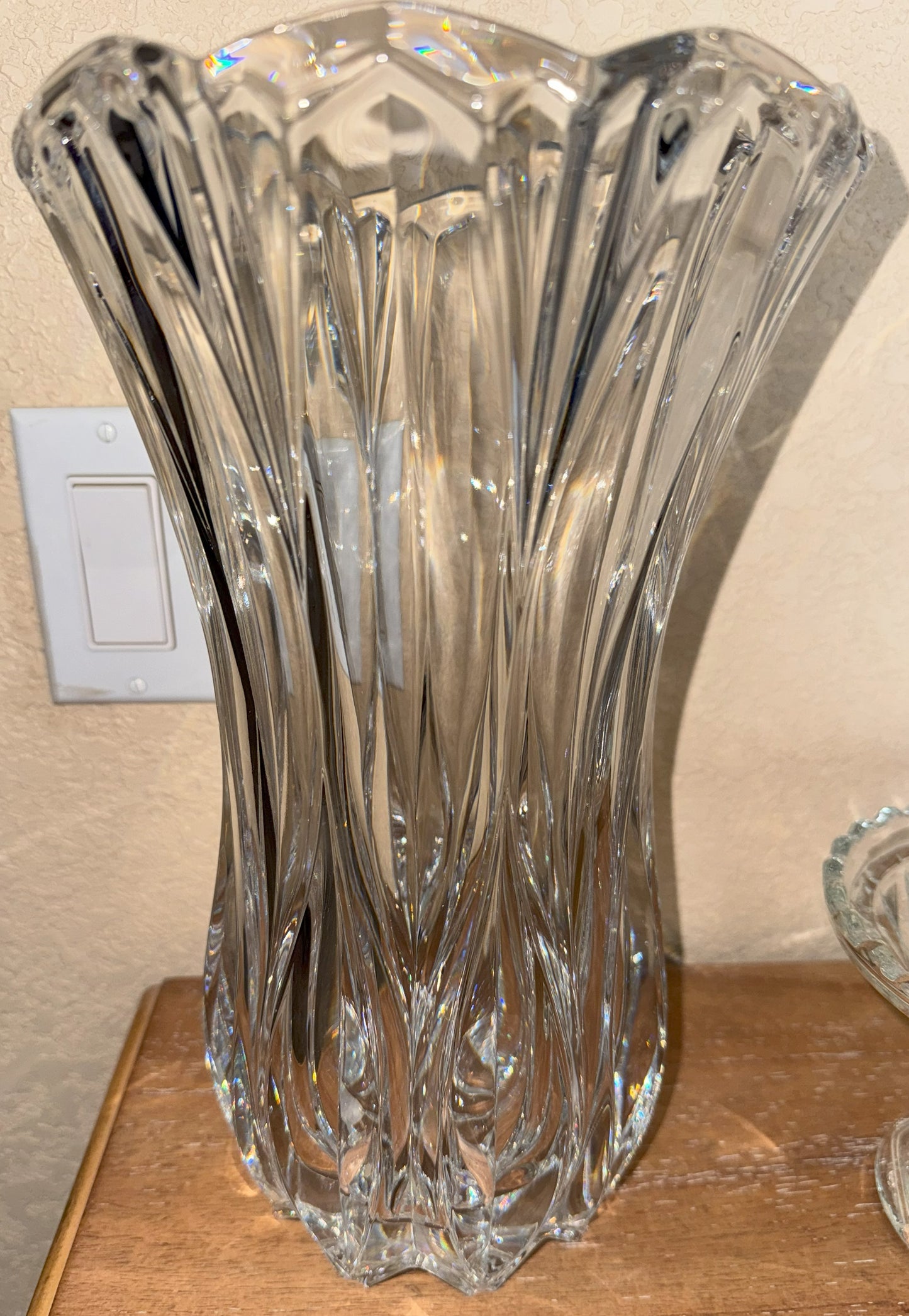 Vintage Cristal JG Durand “Calliope” Lead Crystal Vase – 13"