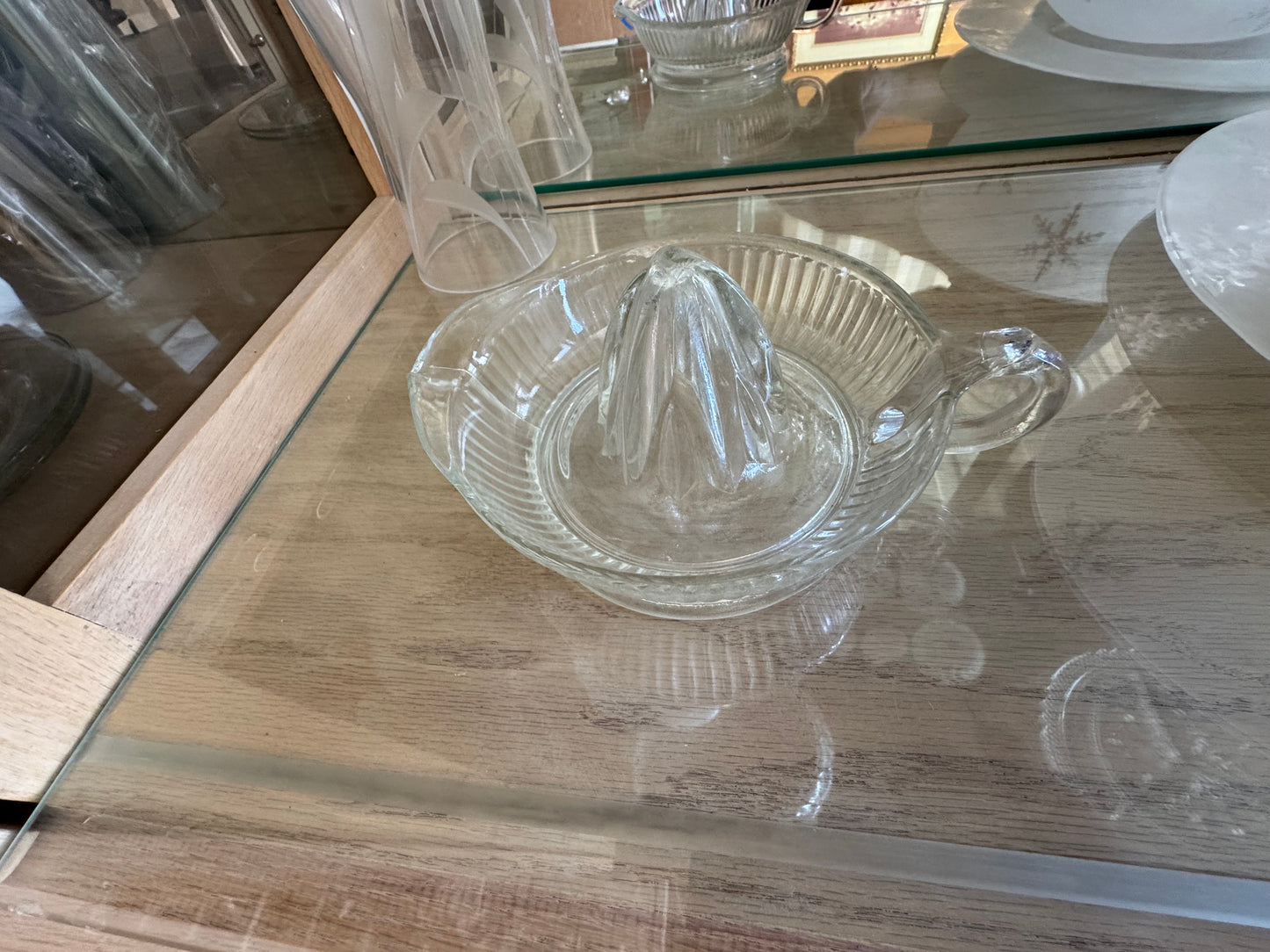 Vintage Anchor Hocking Glass Juicer