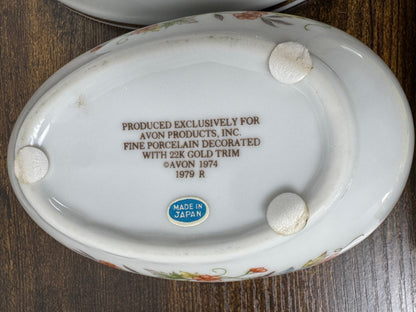 Vintage Avon “Butterfly Fantasy” Egg Shape Trinket Box